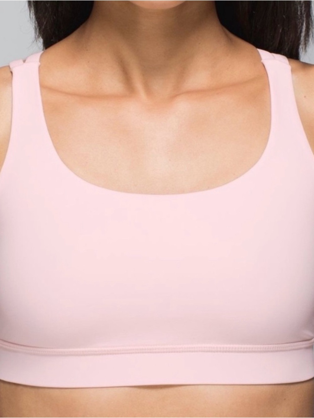 lululemon athletica Light Pink Scoop Neck Sports Bra..